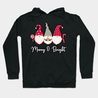 Merry And Bright Gnome Hoodie